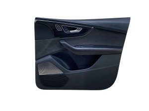 2019-2025 Audi Q8 Black w/ Red Stitching Door Interior Trim Panel - Front, Right (Passenger) (Used OEM)
