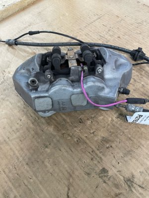 2024-2025 BMW 530i Silver Disc Brake Caliper - Front, Left (Driver) (Used OEM)