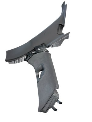 2016-2020 Bentley Bentayga Beluga (Black) Upper and Lower C-Pillar Trim Cover Panel Set - Rear (Used OEM)