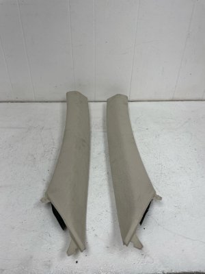 2021-2025 Genesis GV80 Beige Windshield A-Pillar Trim Panel Set - Front (Used OEM)
