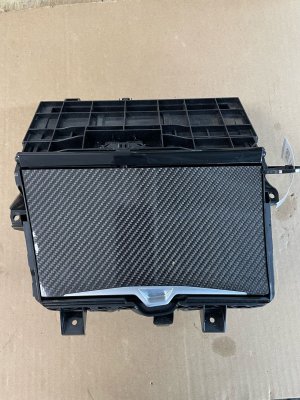 2021-2025 BMW M4 Center Console Cup Holder Storage with Carbon Cover (Used OEM)