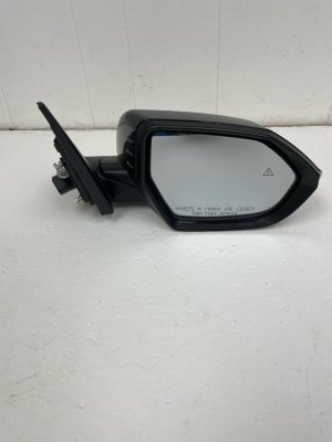 2024-2025 Hyundai Kona Abyss Black Power Heated Blind Spot Door/Side View Mirror with Camera and Signal Lamp - Front, Right (Passenger) (Used OEM)