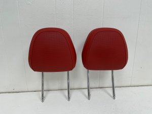 2019-2025 BMW M850i xDrive Red Seat Headrest Set - Front, Right (Passenger) (Used OEM)