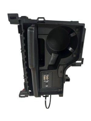 2019-2022 Lexus ES300h Center Console Cupholder Compartment with Lid and Charging Ports - Front (Used OEM)