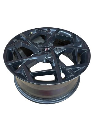 2024-2025 Hyundai Elantra Black 18x8 Multi-Spoke Machined Aluminum Alloy Wheel (Used OEM)