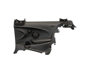 2017-2024 Mini Cooper Countryman Carbon Black Inner Quarter Trim Panel with Speaker and Cupholder - Rear, Right (Passenger) (Used OEM)