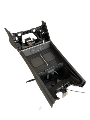 2024-2025 Hyundai Santa Fe Center Console Upper Panel with Cup Holder and Wireless Charging (Used OEM)
