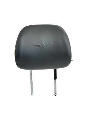 2020-2022 Genesis G90 Black Seat Leather Headrest - Front, Left (Driver) (Used OEM)