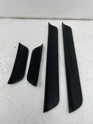 2021-2026 Kia K5 Black Front and Rear Door Sill Trim Cover Panel Set (Used OEM)