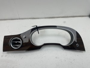 2015-2020 Bentley Bentayga Brown Wood Grain Instrument Cluster Bezel Trim Panel (Used OEM)