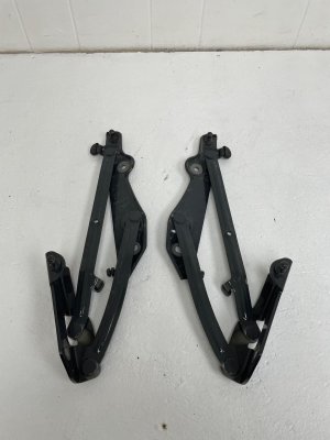 2016-2023 Audi TT Nano Gray Convertible Deck Lid Hinge Set - Rear, Right (Passenger) (Used OEM)