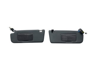 2022-2026 Acura MDX Ebony (Black) Illuminated Sun Visor Set - Front (Used OEM)