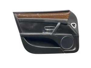 2013-2019 Bentley Flying Spur Beluga (Black) Door Interior Trim Panel - Front, Left (Driver) (Used OEM)