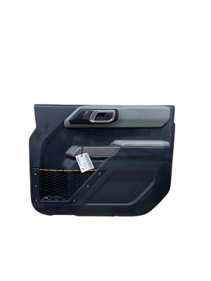 2021-2025 Ford Bronco Black Door Interior Trim Panel - Front, Right (Passenger) (Used OEM)