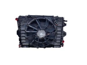 2011-2018 Porsche Cayenne Radiator Condenser and Fan Cooling Module Assembly (Used OEM)
