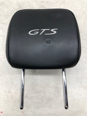 2015-2020 Porsche Macan Black GTS Leather Headrest with Indent - Front, Left (Driver) (Used OEM)