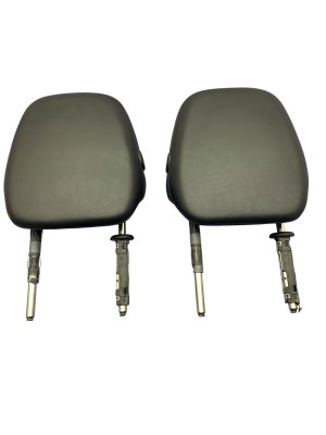 2015-2018 Porsche Cayenne Black Seat Leather Headrest Set - Front, Right (Passenger) (Used OEM)