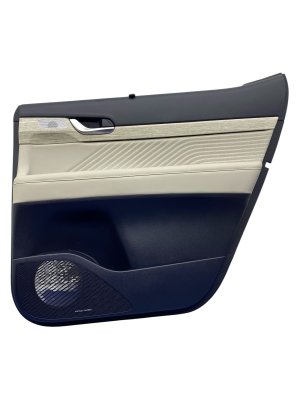 2023-2025 Hyundai Palisade Beige Door Interior Trim Panel with Sun Shade Roller - Rear, Right (Passenger) (Used OEM)