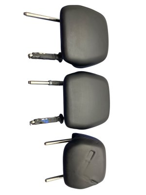 2011-2018 Porsche Cayenne Black Seat Headrest Set - Rear, Right (Passenger) (Used OEM)