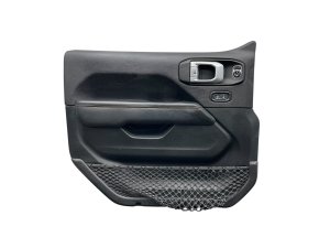 2018-2024 Jeep Wrangler Black Door Interior Trim Panel - Front, Left (Driver) (Used OEM)