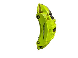2015-2018 Porsche Macan Yellow Disc Brake Caliper - Front, Left (Driver) (Used OEM)