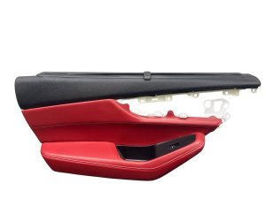 2022-2024 Acura MDX Red Door Interior Trim Panel with Power Window Switch - Rear, Left (Driver) (Used OEM)