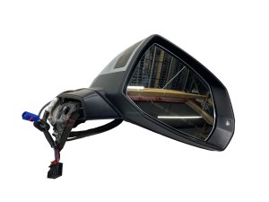 2018-2024 Audi SQ5 Black Power Folding Memory Door/Side View Mirror with Camera - Front, Right (Passenger) (Used OEM)