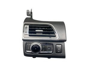 2018-2024 Lincoln Navigator Ebony (Black) Air Vent with Headlight Control Switch and Trim Panel - Front (Used OEM)