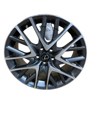 2016 Lexus RC300 Silver 19x8 10-Spoke Machined Silver Accent Aluminum Wheel (Used OEM)