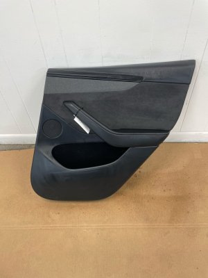  Tesla Model y Black Door Interior Trim Panel - Rear, Right (Passenger) (Used OEM)