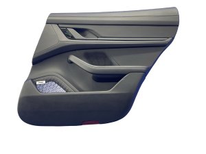 2022-2024 Audi e-tron GT Black Door Interior Trim Panel - Rear, Right (Passenger) (Used OEM)