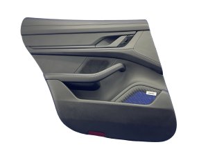 2022-2024 Audi e-tron GT Black Door Interior Trim Panel - Rear, Left (Driver) (Used OEM)