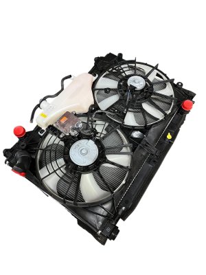 OEM Radiator Fan Condenser Motor Assembly for 2015-2022 Lexus LEXUS RC300, LEXUS RC350, RC300, RC350 - Front (OEM)