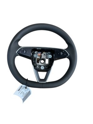  Tesla Model 3 Black Heated Leather Steering Wheel Assembly with Controls (Used OEM)
