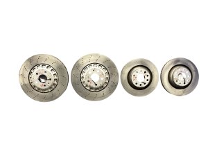 2017-2026 Audi Q7 Red Front and Rear Brembo Disc Brake Caliper and Rotor Set (Used OEM)