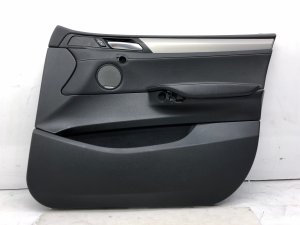 2011-2017 BMW X3 Black Door Interior Trim Panel - Front, Right (Passenger) (Used OEM)