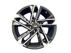 2024-2025 Hyundai Sonata Silver 19x8 5-Spoke Machined Black Alloy Wheel (Used OEM)