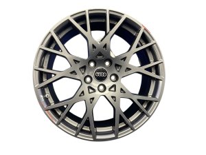 2022-2026 Audi RS3 Silver 19x8 Multi-Spoke Machined Black Alloy Wheel (Used OEM)