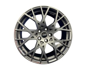 2022-2026 Audi RS3 Silver 19x8 Multi-Spoke Machined Black Alloy Wheel (Used OEM)