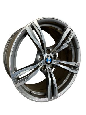 2012-2019 BMW M6 20x9.5 5 Double-Spoke Polished Alloy Wheel - Front (Used OEM)