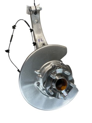  Tesla Model y Spindle Steering Knuckle Wheel Bearing Hub Assembly - Front, Left (Driver) (Used OEM)