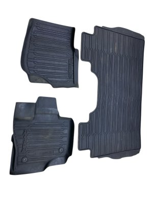 2015-2024 Ford F-150 Front and Rear All-Weather Rubber Floor Mat Set (Used OEM)