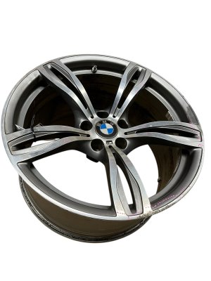 2012-2019 BMW M6 20x10.5 5 Double Spoke Silver Alloy Wheel - Rear (Used OEM)
