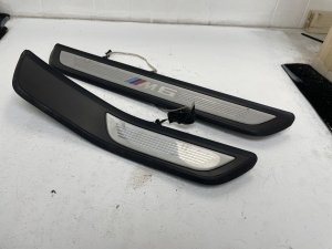 2012-2019 BMW 650i Door Sill Plate Trim Cover Panel Set - Front (Used OEM)