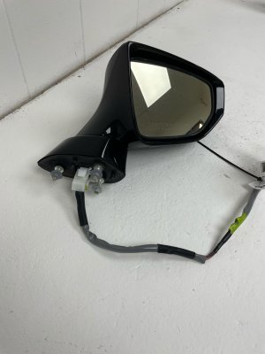 2019-2025 Lexus ES350 Black Power Blind Spot Signal Door/Side View Mirror - Front, Right (Passenger) (Used OEM)