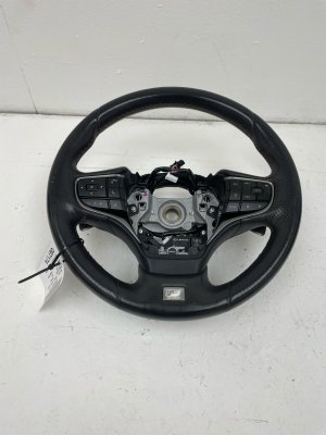 2019-2024 Lexus ES300h Black Heated Leather Steering Wheel Assembly with Controls (Used OEM)