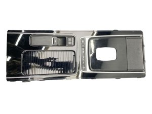 2016-2020 Jaguar XF Black Center Console Cup Holder and Gear Shift Bezel Trim - Front (Used OEM)