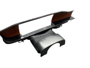 2018-2021 Lincoln Navigator Brown Instrument Gauge Cluster Trim Bezel with Upper Shroud - Front (Used OEM)