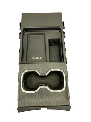 2025 Buick Enclave Center Console Top Trim Bezel with Cup Holder and Wireless Phone Charger - Front (Used OEM)