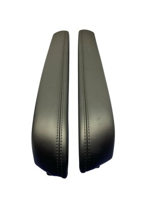 2018-2021 Lincoln Navigator Ebony (Black) Upper Center Console Trim Panel Set - Front (Used OEM)